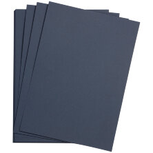 Цветная бумага 500*650мм, Clairefontaine "Etival color", 24л., 160г/м2, темно-синий, легкое зерно, 30%хлопка, 70%целлюлоза