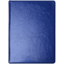 Ежедневник недатир. А5, 136л., Кожевенная мануфактура "Gloss", синий, КОЖА