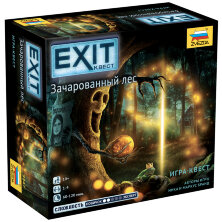Игра настольная ZVEZDA "Exit Квест. Зачарованный лес", картонная коробка