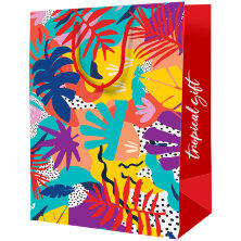 Пакет подарочный 33*42*12см ArtSpace "Tropical gift", ламинированный