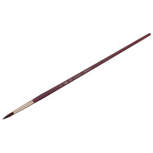 Кисть художественная синтетика бордовая Гамма "Вернисаж", круглая №20, длинная ручка