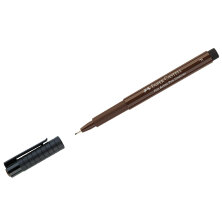 Ручка капиллярная Faber-Castell "Pitt Artist Pen Fineliner F" цвет 175 темная сепия, F=0,5мм, игольчатый пишущий узел