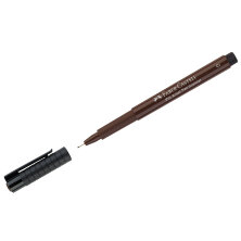 Ручка капиллярная Faber-Castell "Pitt Artist Pen Fineliner S" цвет 175 темная сепия, S=0,3мм, игольчатый пишущий узел