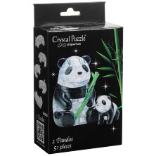 Пазл 3D Crystal puzzle "Две панды", картонная коробка