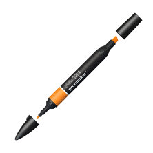Маркер художественный двухсторонний Winsor&Newton "Pro", пулевидный/скошенный, 2мм/7мм, оранжевая тыква