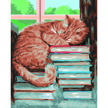 Картина по номерам на холсте ТРИ СОВЫ "Дневной сон", 30*40, с акриловыми красками и кистями