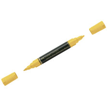 Маркер акварельный пигментированный Faber-Castell "Albrecht D?rer", цвет 107 кадмиевый желтый, двухстор., кистев./пулевид.