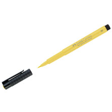 Ручка капиллярная Faber-Castell "Pitt Artist Pen Brush" цвет 108 темно-кадмиевая желтая, пишущий узел "кисть"