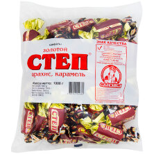Шоколадные конфеты Славянка "Степ Золотой с орехом", 1кг, пакет