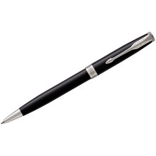 Ручка шариковая Parker "Sonnet Black Lacquer CT" черная, 1,0мм, поворот., подарочная упаковка