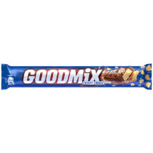 Шоколадный батончик Goodmix Crispy Cookie Taste, со вкусом печенья и с хрустящей вафлей, 47г
