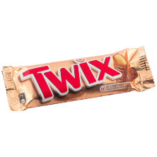 Шоколадный батончик Twix, молочный шоколад, 55г