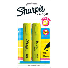 Набор текстовыделителей Sharpie "Fluo XL" 2шт., желтые, скошенные, 0,75-5мм, блистер