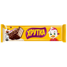 Шоколадный батончик Хрутка Криспи, с хрустящей вафлей и рисовыми шариками, 22г