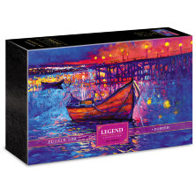 Пазл  500 эл. Hatber Premium "Legend Art Series. Вечерняя гавань", подарочная коробка + Постер