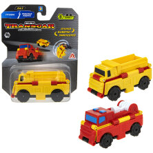 Машина игрушечная 1toy "Transcar Double: Грузовик – Пожарная машина", 8см, блистер