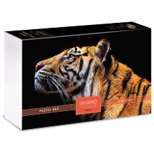 Пазл  500 эл. Hatber Premium "Legend Art Series. Взгляд тигра", подарочная коробка + Постер