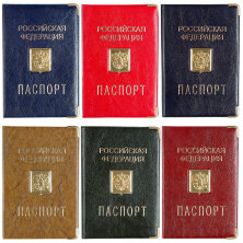 Обложка для паспорта OfficeSpace ПВХ, шильд, ассорти, тиснение золото "Герб"