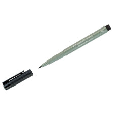 Ручка капиллярная Faber-Castell "Pitt Artist Pen Brush" цвет 172 зеленая земля, пишущий узел "кисть"