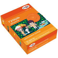 Гуашь Гамма "Оранжевое солнце", 12 цветов (6 флуор.+ 6 классич.), 20мл, картон. упаковка