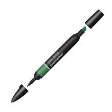 Маркер художественный двухсторонний Winsor&Newton "Pro", пулевидный/скошенный, 2мм/7мм, зеленый сосновый