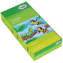 Гуашь Гамма "Пчелка", 18 цветов, 20мл, картон. упаковка