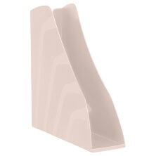 Лоток для бумаг вертикальный СТАММ "Вектор", розовый, ширина 80мм