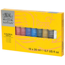 Краски акриловые Winsor&Newton "Galeria", 10цв., 20мл/туба, картон. упаковка