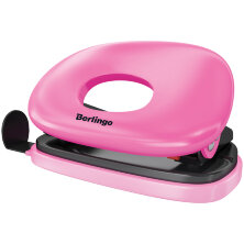 Дырокол Berlingo "Round" 10л., пластиковый, розовый
