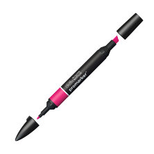 Маркер художественный двухсторонний Winsor&Newton "Pro", пулевидный/скошенный, 2мм/7мм, ярко- розовый