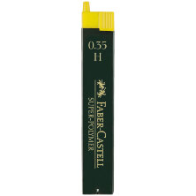 Грифели для механических карандашей Faber-Castell "Super-Polymer", 12шт., 0,35мм, H