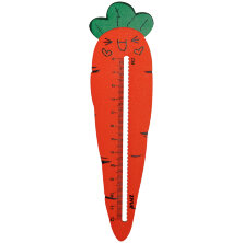 Линейка деревянная 12см MESHU "Carrot", европодвес