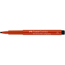 Ручка капиллярная Faber-Castell "Pitt Artist Pen Calligraphy" цвет 188 сангина, С=2,5мм, пишущий узел каллиграфический