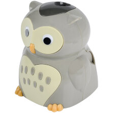 Точилка электрическая детская Berlingo "Owl" 1 отверстие, с контейнером, картон. упаковка