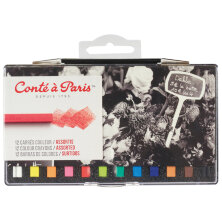 Набор цветных мелков Conte a Paris, 12шт., пласт. коробка
