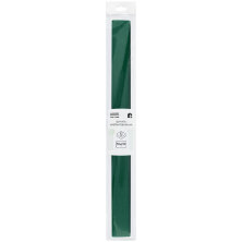 Бумага крепированная ТРИ СОВЫ, 50*250см, 32г/м2, темно-зеленая, в рулоне, пакет с европодвесом