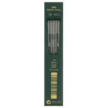 Грифели для цанговых карандашей Faber-Castell "TK 9071", 10шт., 2,0мм, B