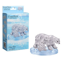 Пазл 3D Crystal puzzle "Два белых медведя", картонная коробка