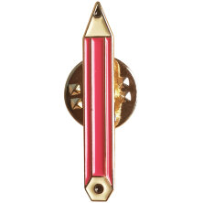 Значок металлический Подписные издания "Красный карандаш", эмаль, 1*2,3см