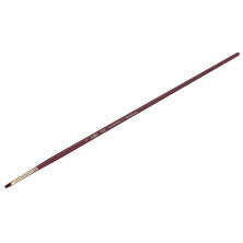 Кисть художественная синтетика бордовая Гамма "Вернисаж", плоская №2, длинная ручка