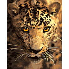 Картина по номерам на холсте ТРИ СОВЫ "Взгляд охотника", 40*50, с акриловыми красками и кистями