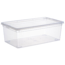 Ящик для хранения Idea, 5,5л, с крышкой, 34*19*12cм, пищевой полипропилен, прозрачный