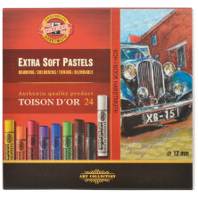 Пастель художественная Koh-I-Noor "Toison D`or Extra Soft 8554", 24 цвета, картон. упаковка
