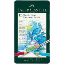 Карандаши акварельные художественные Faber-Castell "Albrecht D?rer", 12цв., метал. коробка