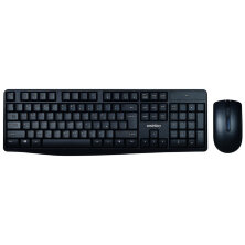 Комплект беспроводной клавиатура + мышь Smartbuy ONE 207295AG, мультимедийный, USB, черный