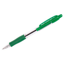 Ручка шариковая автоматическая Pilot "Super Grip" зеленая, 0,7мм