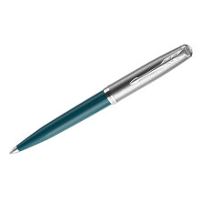 Ручка шариковая Parker "51 Teal Blue CT" черная, 1,0мм, поворот., подарочная упаковка