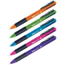 Ручка шариковая автоматическая Berlingo "Multicolor" 04цв., 0,7мм, ассорти