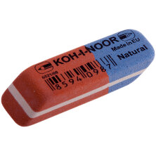 Ластик Koh-I-Noor "Blue Star" 80, скошенный, комбинированный, натуральный каучук, 41*14*8мм