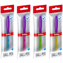 Ручка шариковая Berlingo "Triangle 110 Color" синяя, 0,7мм, грип, корпус ассорти, пакет